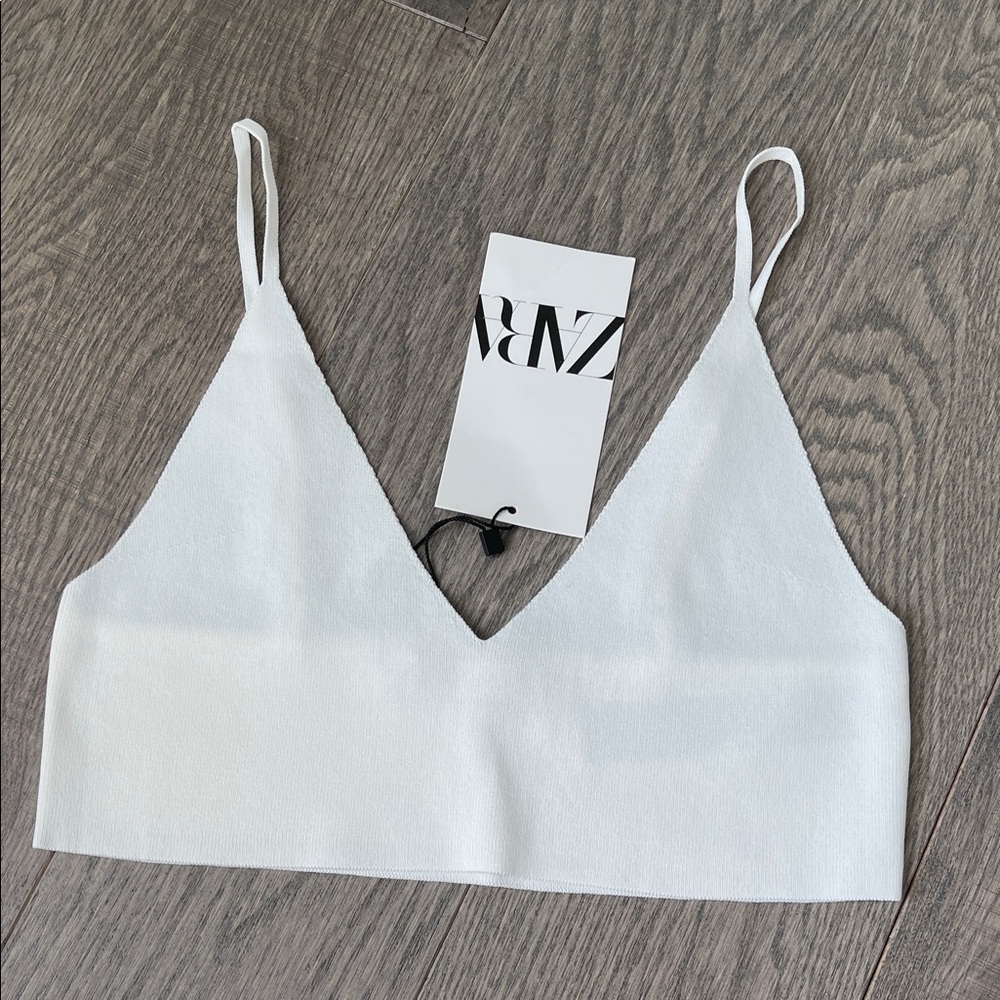 NWT Zara Knit Bralette Top